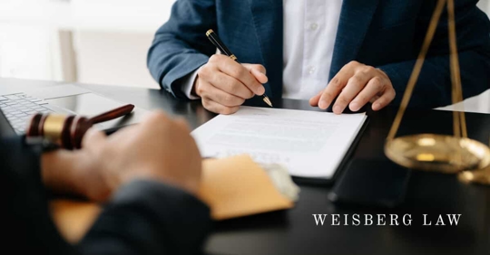 A lawyer writing on paper